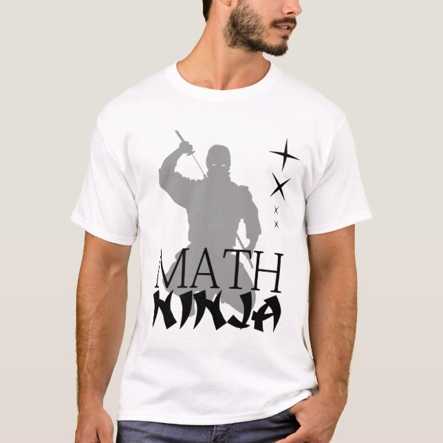 T-shirt ninja de maths (Devant)