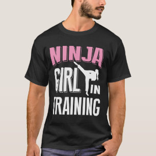 T-shirt Ninja Girl En Formation Karate Taekwondo S Pour Gi