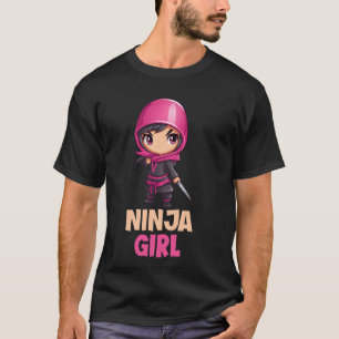 T-shirt Ninja Girl Funny Anniversaire Fête Anniversaire à