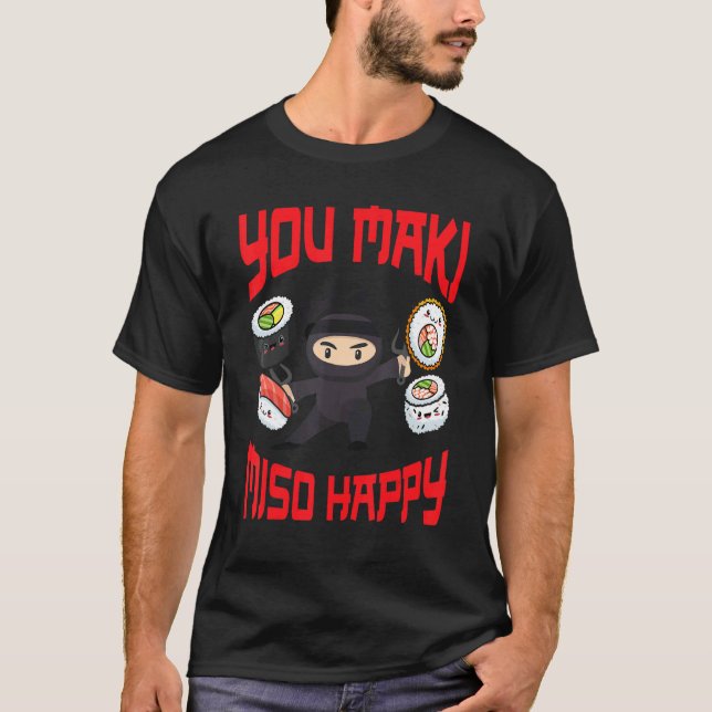 T-shirt Ninja Katana Japon Ninjutsu Samurai Shaolin Shurik (Devant)