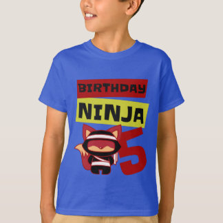 T-shirt Ninja Kids 5e anniversaire Je suis 5 ans garçon te