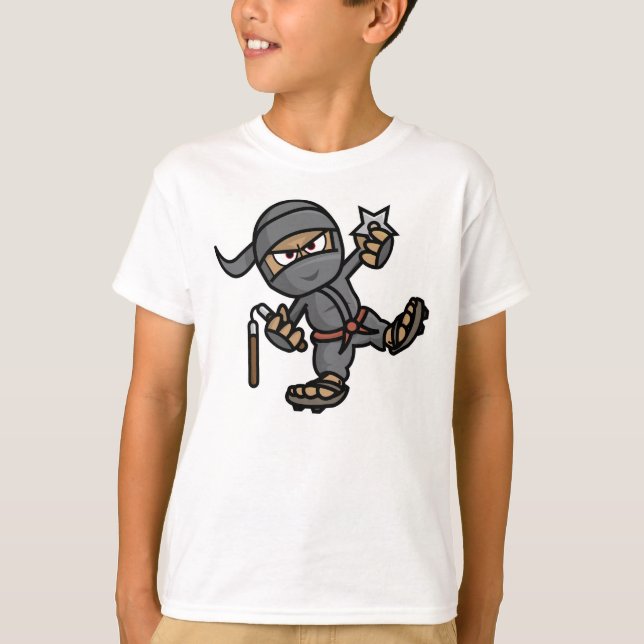 T-shirt Ninja Kids American Apparel (Devant)