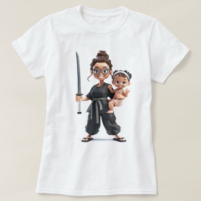 T-shirt Ninja Maman (Design devant)
