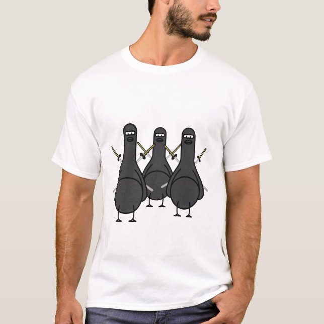 T-shirt ninja, ninja, ninja (Devant)