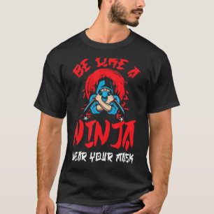 T-shirt Ninja Ninjutsu Shaolin Shuriken Katana Sword Spy S