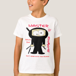 T-shirt Ninja Zak, ne salissent pas avec le maître