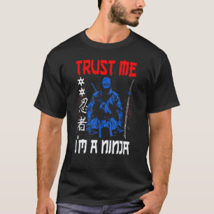 T-shirt Ninjutsu Classique de Samouraï Shaolin Shuriken Ka