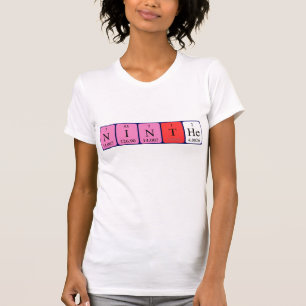 T-shirt Ninthe nom de table périodique chemise