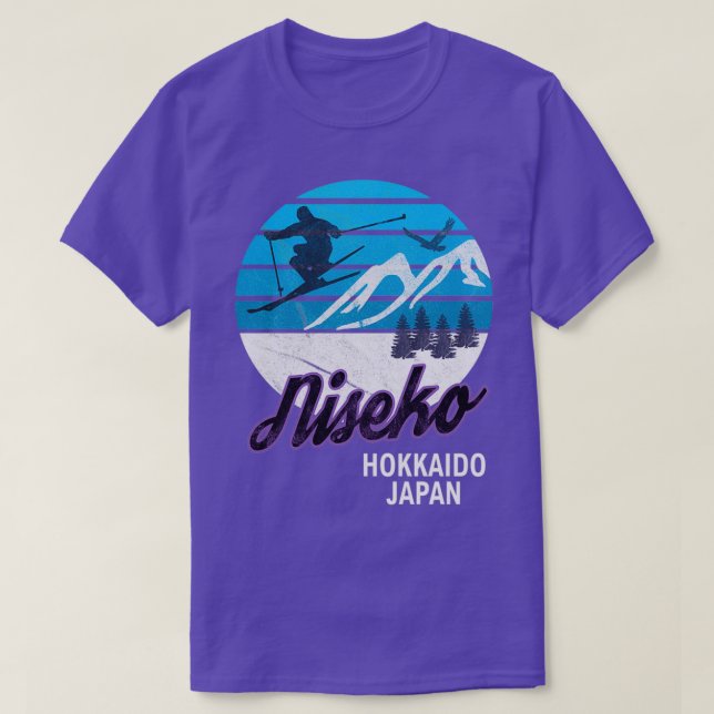 T-shirt Niseko Hokkaido Island Japon Station de ski Snowbo (Design devant)