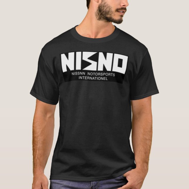 T-shirt NISNO Initial D NISMO Old Logo Spoof White Classic (Devant)
