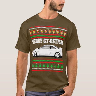 T-shirt Nissan Skyline GTR R33 Merry Gtrstmas