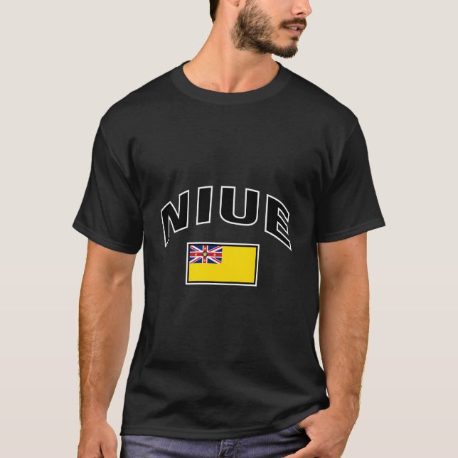 T-shirt Niue Flag Proud Niuean (Devant)