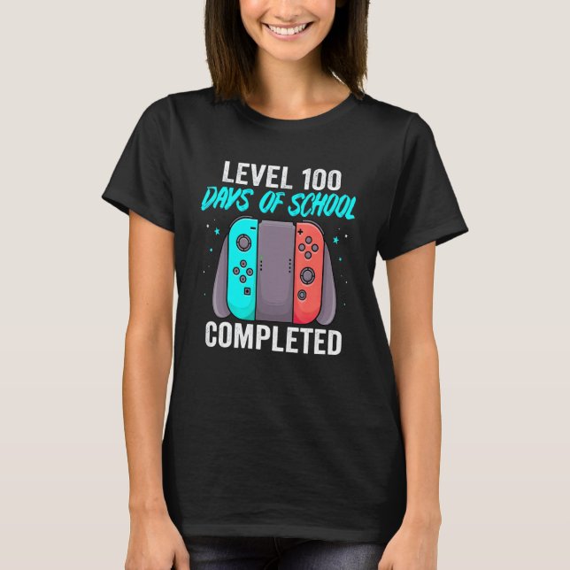 T-shirt Niveau 100 Jours D'École Terminé Garçons Niveau Ve (Devant)