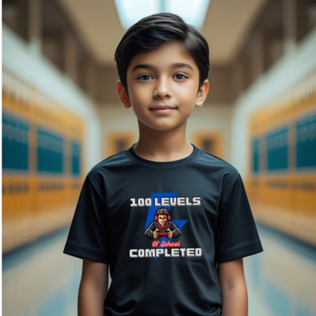 T-shirt Niveau 100 Jours d'école terminés École pour enfan (Créateur téléchargé)