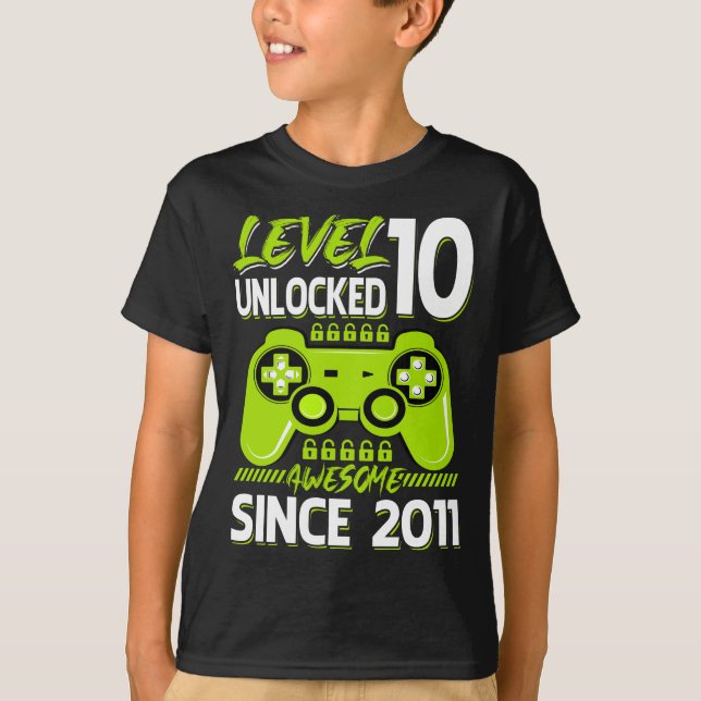 T-shirt Niveau 10 Déverrouillé stupéfiant depuis 2011 (Devant)