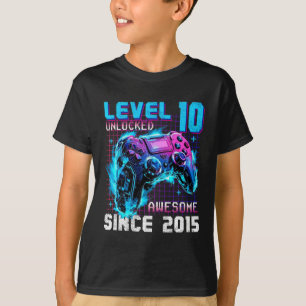 T-shirt Niveau 10 déverrouillé stupéfiant depuis 2015 10e 