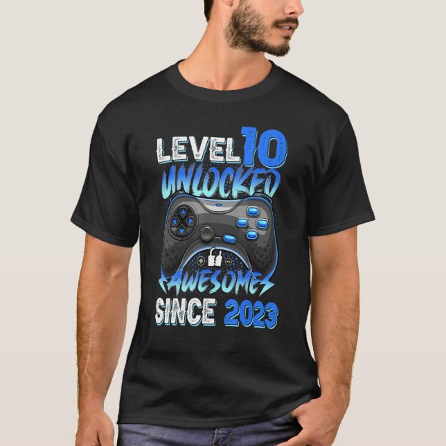 T-shirt Niveau 10 déverrouillé stupéfiant depuis 2023 10e  (Devant)