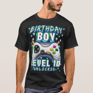 T-shirt Niveau 10 Jeu vidéo déverrouillé 10e Anniversai