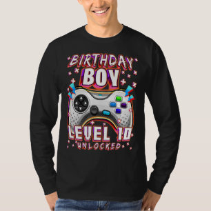 T-shirt Niveau 10 Jeux vidéo non bloqués 10th Birthday Gam