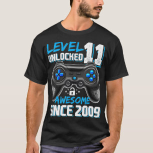 T-shirt Niveau 11 Déverrouillé Awesome 2009 jeu vidéo 11th