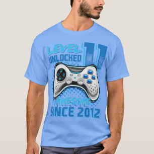 T-shirt Niveau 11 Déverrouillé Awesome 2012 jeu vidéo 11th