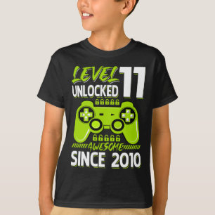 T-shirt Niveau 11 Déverrouillé Étonnant Depuis 2010