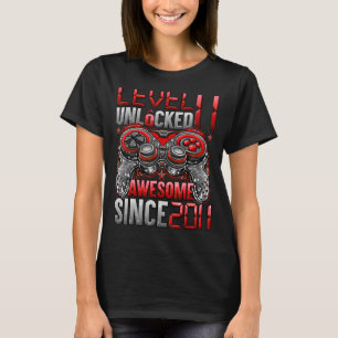 T-shirt Niveau 11 Déverrouillé stupéfiant depuis 2011 11e