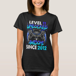 T-shirt Niveau 11 Déverrouillé stupéfiant depuis 2012 11e