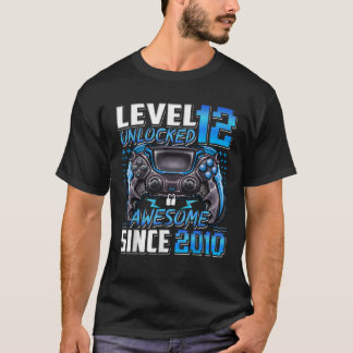 T-shirt Niveau 12 Déverrouillé stupéfiant depuis 2010 12e 