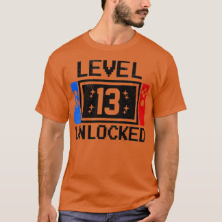 T-shirt Niveau 13 Anniversaires Garçons 13 ans Jeux Vidéo 
