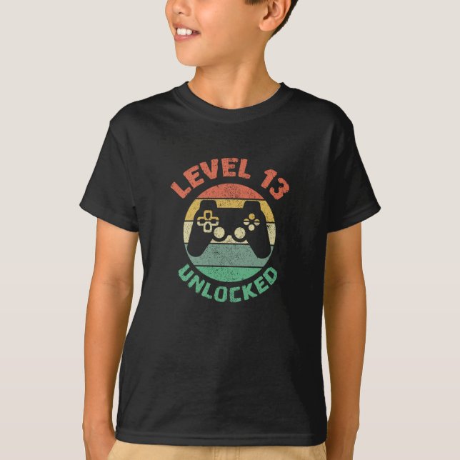 T-shirt Niveau 13 déverrouillé (Devant)