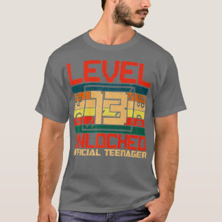 T-shirt Niveau 13 Déverrouillé 13e cadeau d'anniversaire v