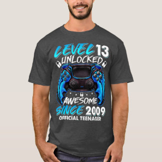 T-shirt Niveau 13 Déverrouillé 13e cadeau d'anniversaire v