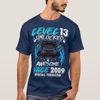 T-shirt Niveau 13 Déverrouillé 13e cadeau d'anniversaire v