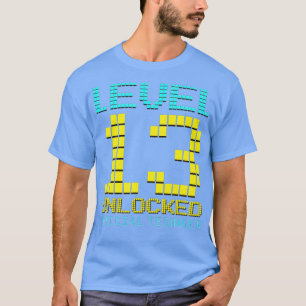 T-shirt Niveau 13 Déverrouillé 13e cadeau d'anniversaire v