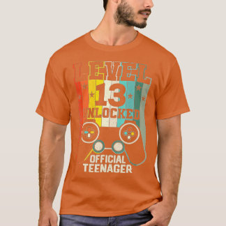 T-shirt Niveau 13 Déverrouillé 13e cadeau d'anniversaire v