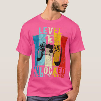 T-shirt Niveau 13 Déverrouillé 13e cadeau d'anniversaire v