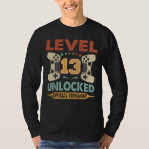 T-shirt Niveau 13 Déverrouillé Adolescent officiel 13e a