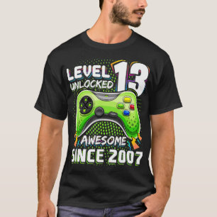 T-shirt Niveau 13 Déverrouillé Awesome 2007 jeu vidéo 1