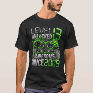 T-shirt Niveau 13 Déverrouillé Étonnant Depuis 2009 13E An