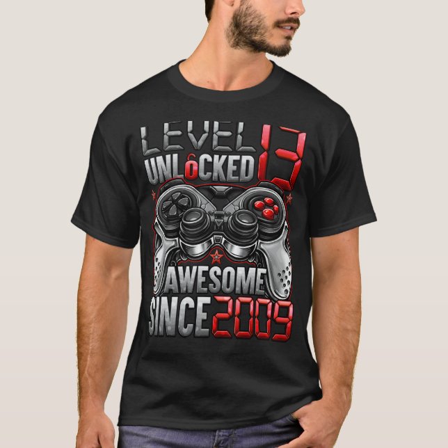 T-shirt Niveau 13 Déverrouillé stupéfiant depuis 2009 13e  (Devant)