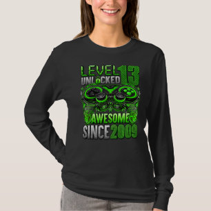 T-shirt Niveau 13 Déverrouillé stupéfiant depuis 2009 13e 