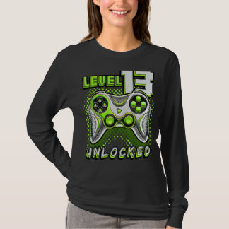 T-shirt Niveau 13 Jeu vidéo déverrouillé 13e Jeu d'anniver