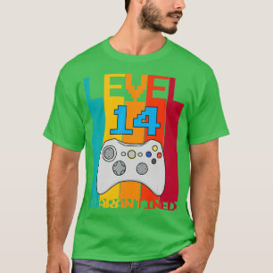T-shirt Niveau 14 Déverrouillé 14e Gamer Vidéo Quarantine