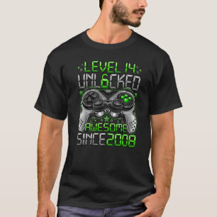 T-shirt Niveau 14 Déverrouillé stupéfiant depuis 2008 14e
