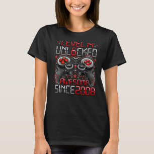 T-shirt Niveau 14 Déverrouillé stupéfiant depuis 2008 14e