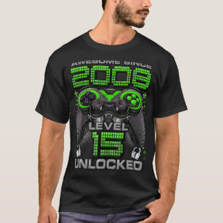 T-shirt Niveau 15 déverrouillé stupéfiant depuis 2008 15e 