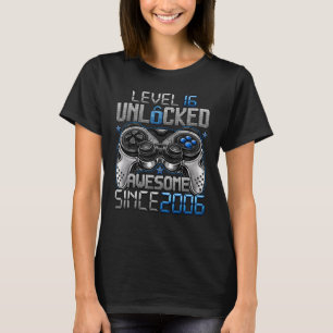 T-shirt Niveau 16 Déverrouillé stupéfiant depuis 2006 16e 