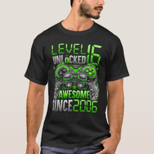 T-shirt Niveau 16 Déverrouillé stupéfiant depuis 2006 16e