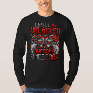 T-shirt Niveau 16 Déverrouillé stupéfiant depuis 2006 16e